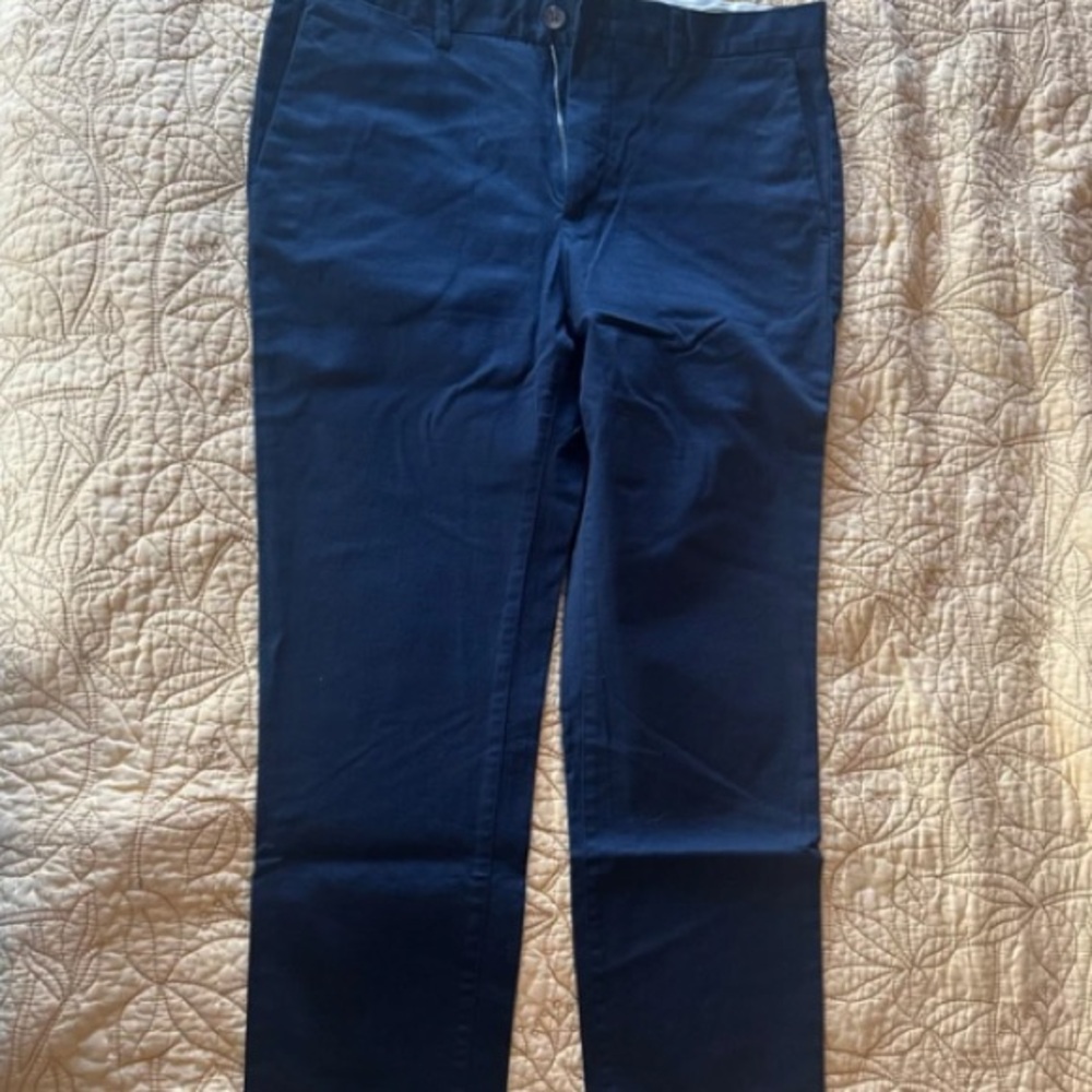 Men's Navy Stretch Chino Pants